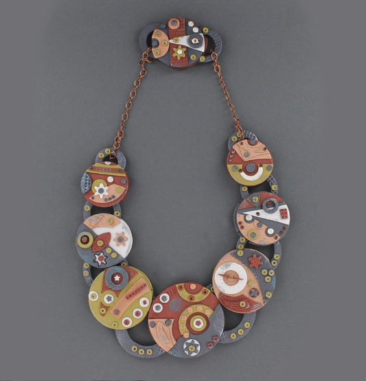 Premo Accents Weird Gears Steampunk Necklace